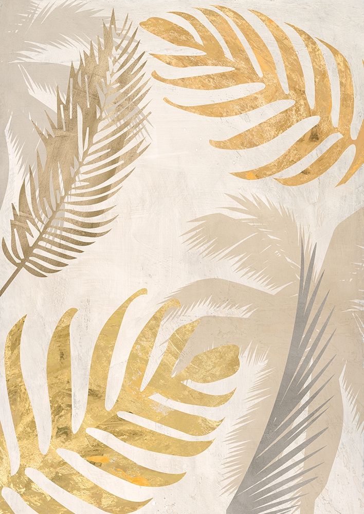 Wall Art Painting id:354129, Name: Palm Leaves Gold III, Artist: Grant, Eve C.
