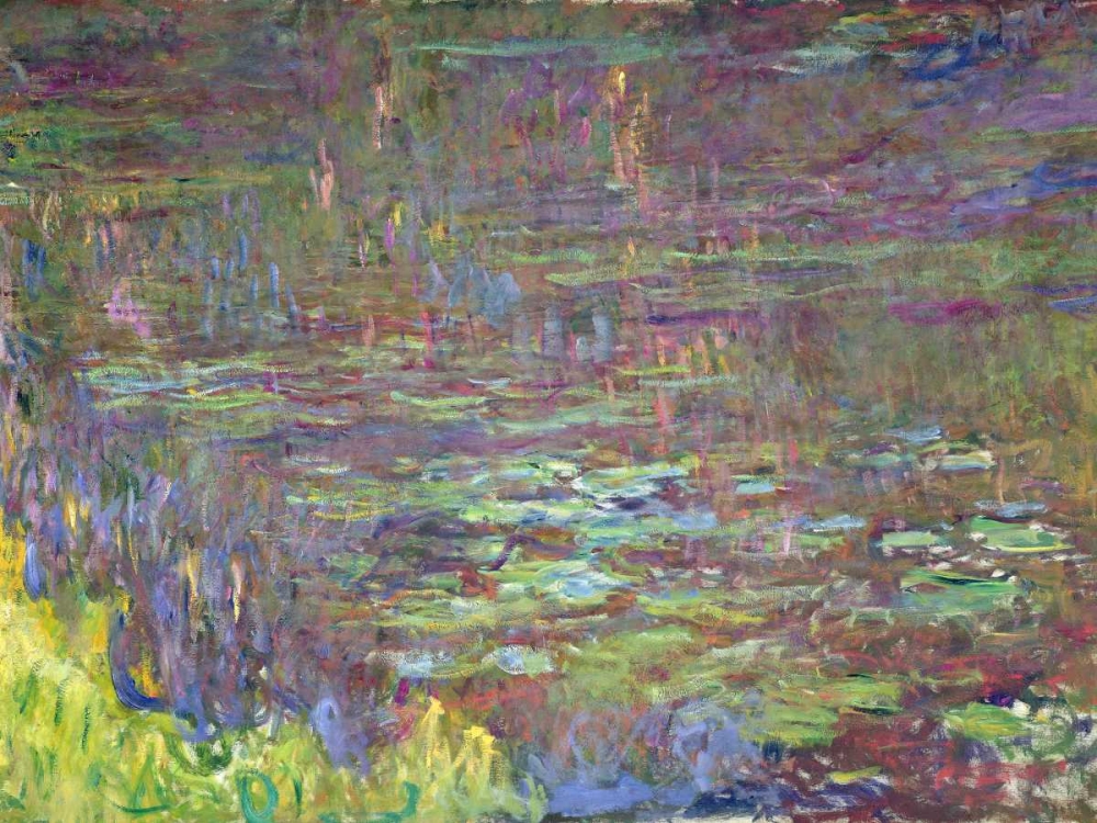 Wall Art Painting id:43856, Name: Detail of Waterlilies at Sunset, Artist: Monet, Claude