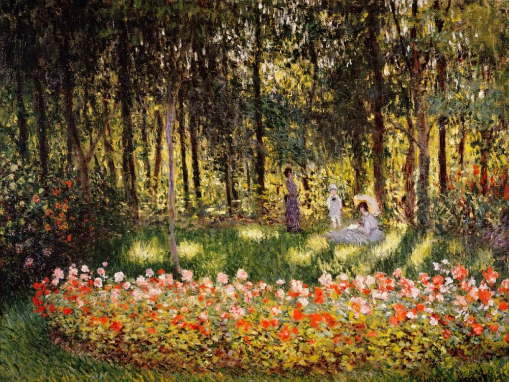 Wall Art Painting id:43872, Name: Wooded Scene, Artist: Monet, Claude