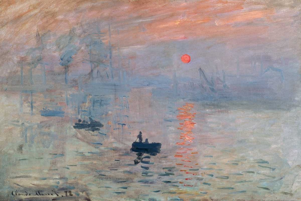 Wall Art Painting id:43881, Name: Impression au soleil levant, Artist: Monet, Claude