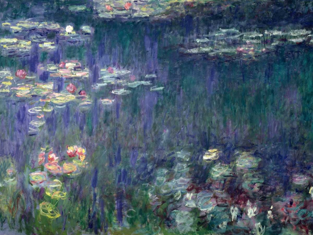 Wall Art Painting id:43848, Name: Waterlilies- Green Reflections, Artist: Monet, Claude