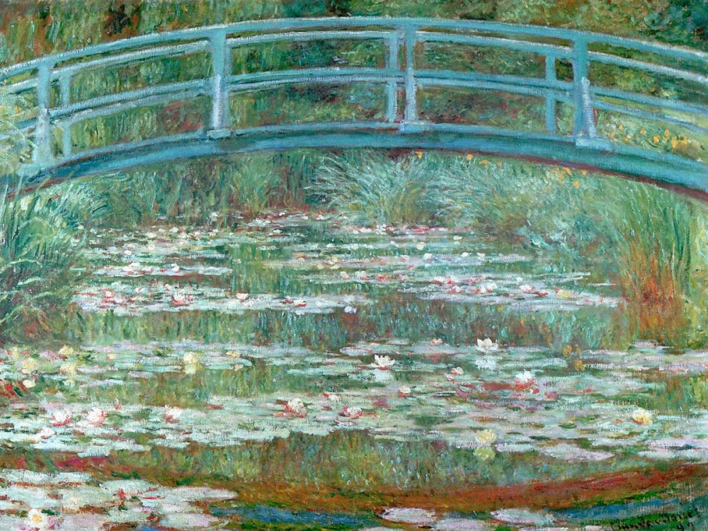 Wall Art Painting id:43862, Name: Water Lily Pool, Artist: Monet, Claude
