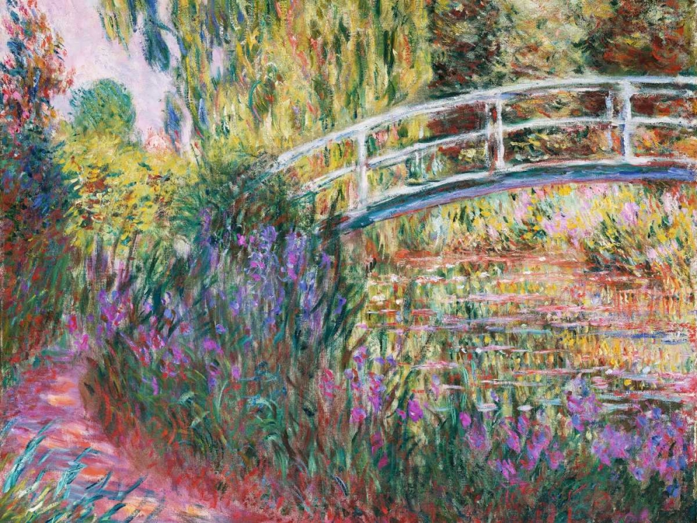 Wall Art Painting id:43863, Name: The Japanese Bridge Pond with Water Lillies, Artist: Monet, Claude