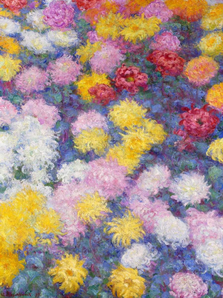 Wall Art Painting id:44182, Name: Chrysanthemums, Artist: Monet, Claude