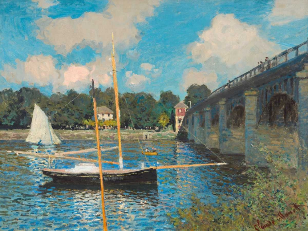 Wall Art Painting id:118077, Name: The bridge at Argenteuil, Artist: Monet, Claude