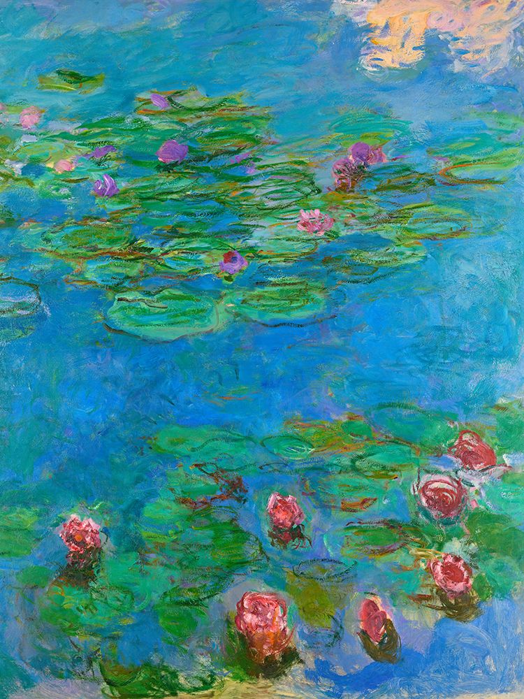 Wall Art Painting id:769560, Name: Water Lilies (detail), c. 1914-1917, Artist: Monet, Claude