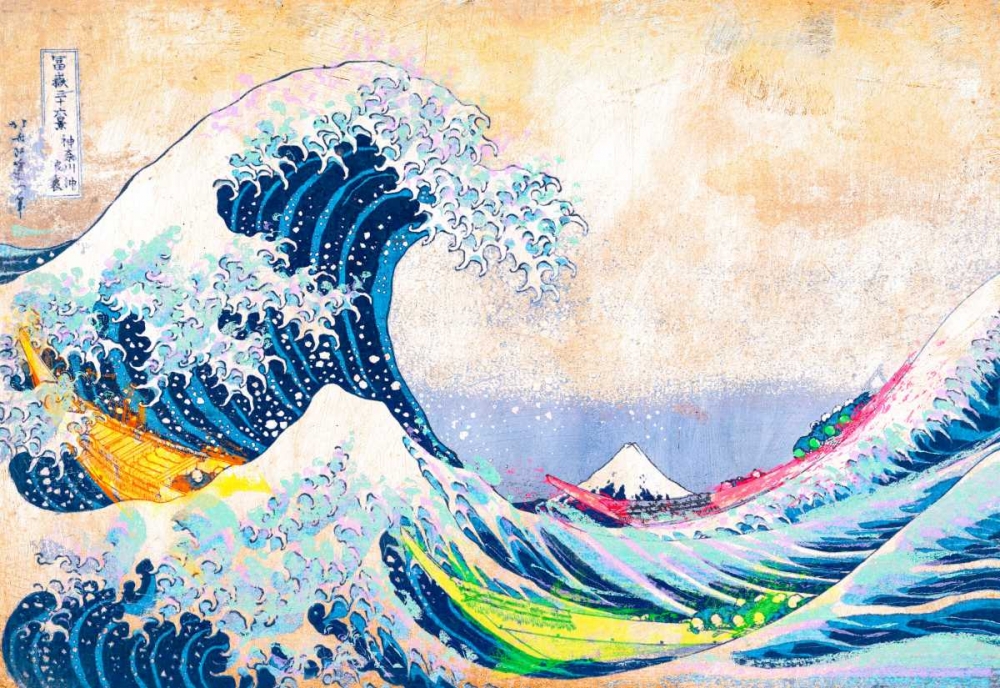 Wall Art Painting id:78225, Name: Hokusais Wave 2.0, Artist: Chestier, Eric