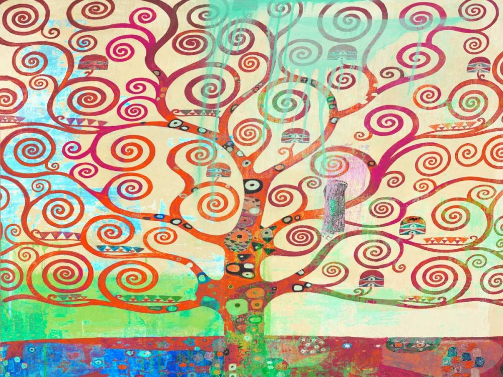 Wall Art Painting id:118085, Name: Klimts Tree 2.0, Artist: Chestier, Eric