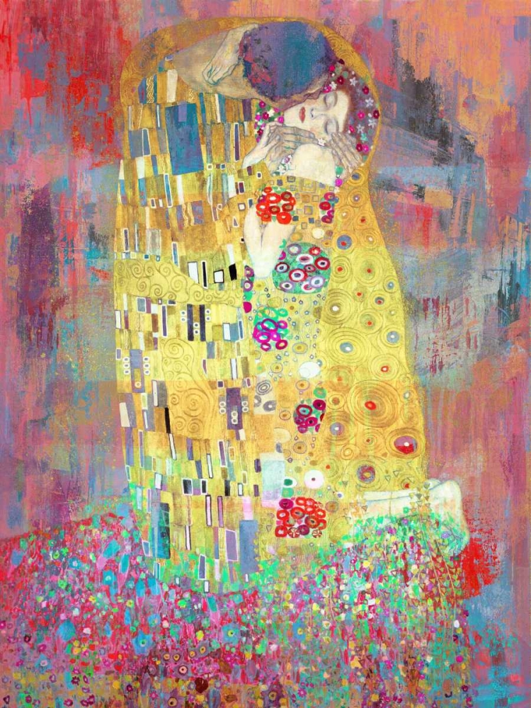 Wall Art Painting id:118087, Name: Klimts Kiss 2.0, Artist: Chestier, Eric