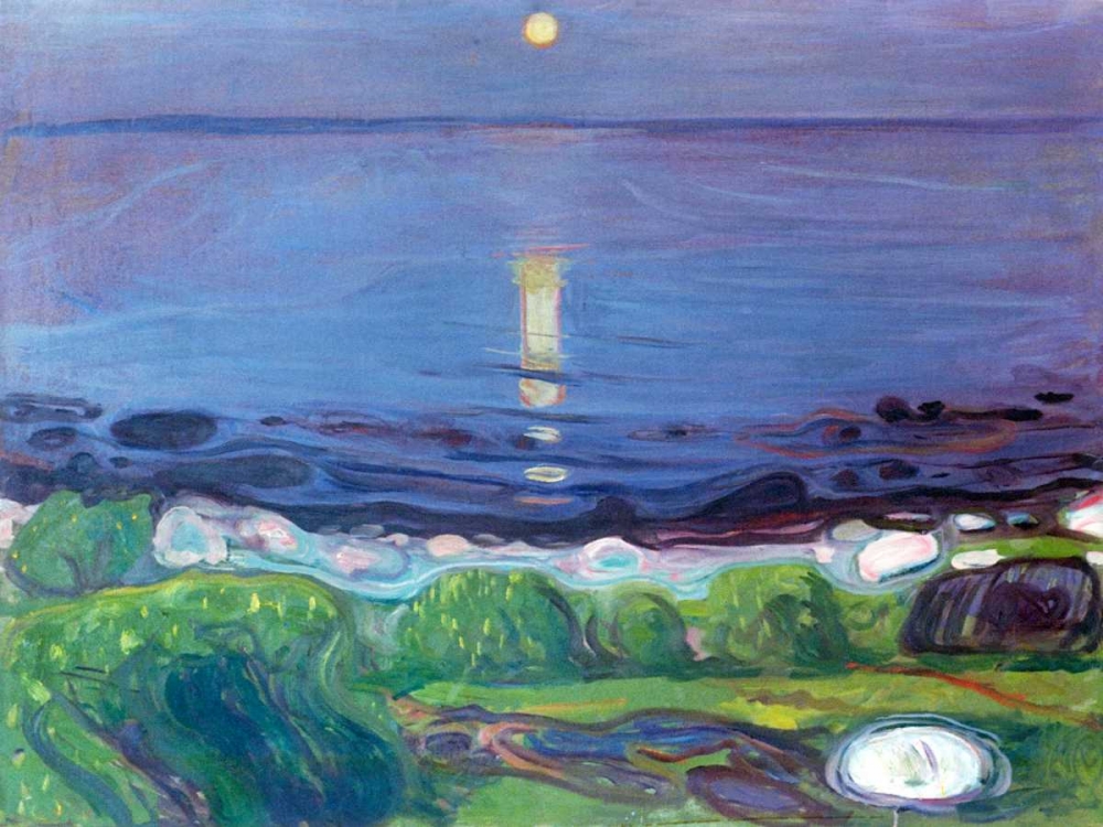 Wall Art Painting id:70073, Name: Seascape, Artist: Munch, Edvard