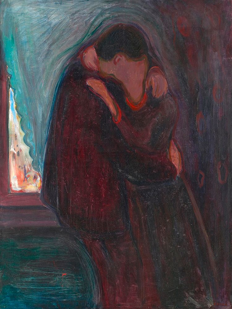 Wall Art Painting id:589528, Name: The Kiss, Artist: Munch, Edvard