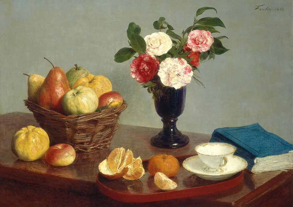 Wall Art Painting id:218453, Name: Still Life, Artist: Fantin-Latour, Henri