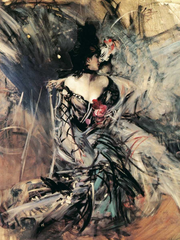 Wall Art Painting id:43964, Name: Ballerine spagnole al Moulin Rouge, Artist: Boldini, Giovanni