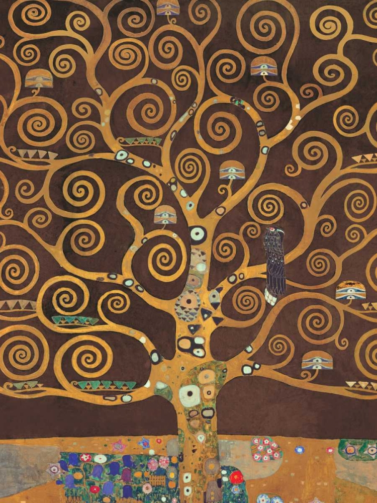 Wall Art Painting id:43991, Name: Tree of Life-Brown Variation, Artist: Klimt, Gustav