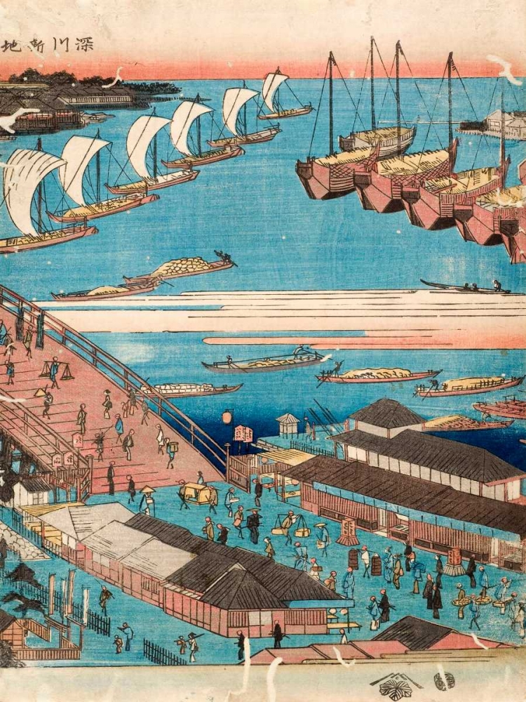 Wall Art Painting id:44071, Name: Woodcut II, Artist: Hiroshige, Ando
