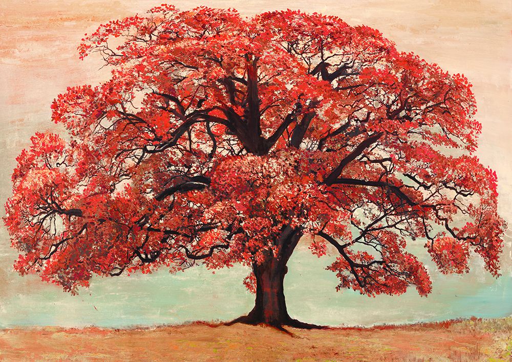Wall Art Painting id:769584, Name: Red Oak, Artist: Eelder, Jan