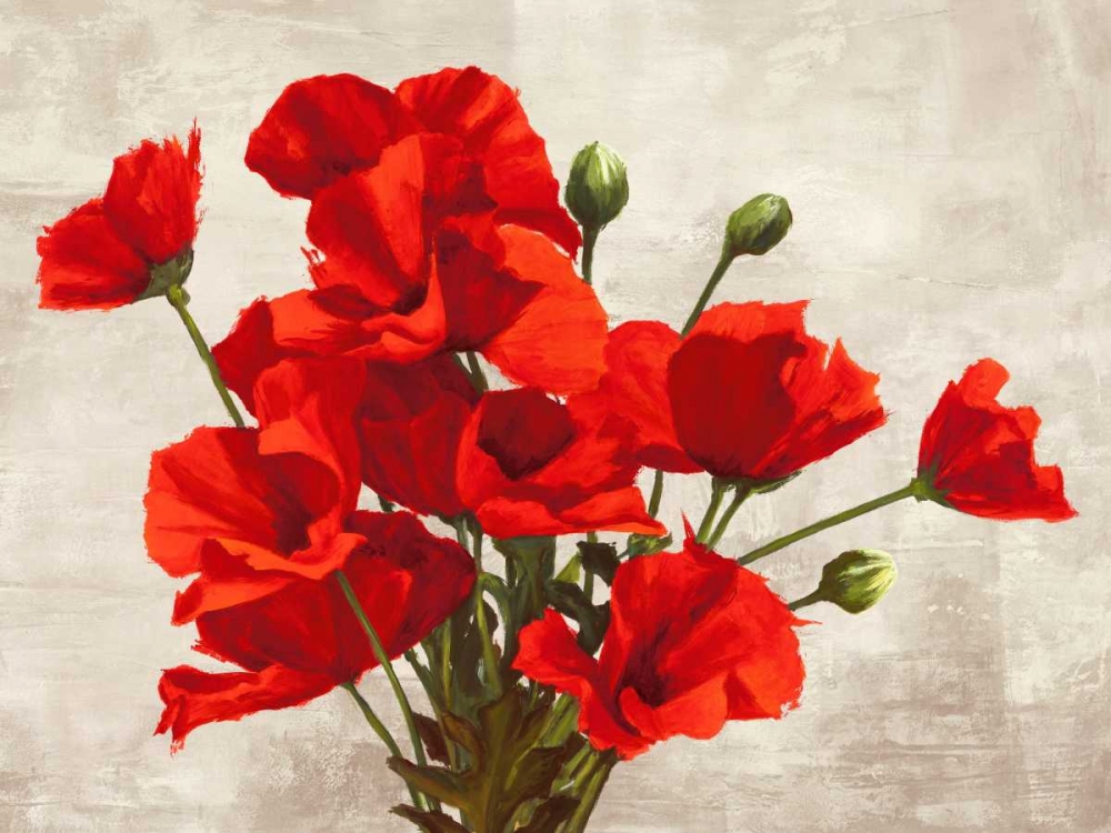 Wall Art Painting id:44209, Name: Bouquet of Poppies, Artist: Thomlinson, Jenny