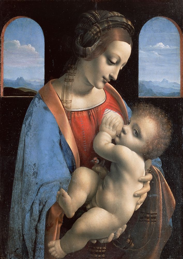 Wall Art Painting id:281099, Name: Madonna and Child (Madonna Litta), Artist: da Vinci, Leonardo