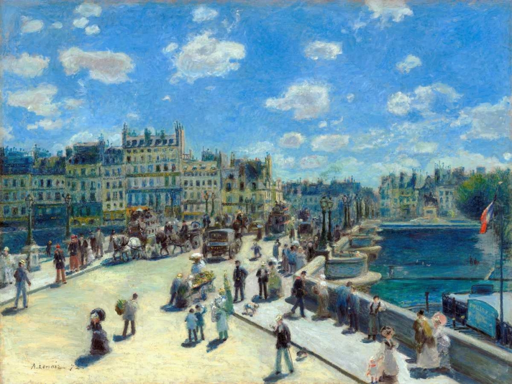 Wall Art Painting id:43935, Name: Pont Neuf Paris, Artist: Renoir, Pierre-Auguste