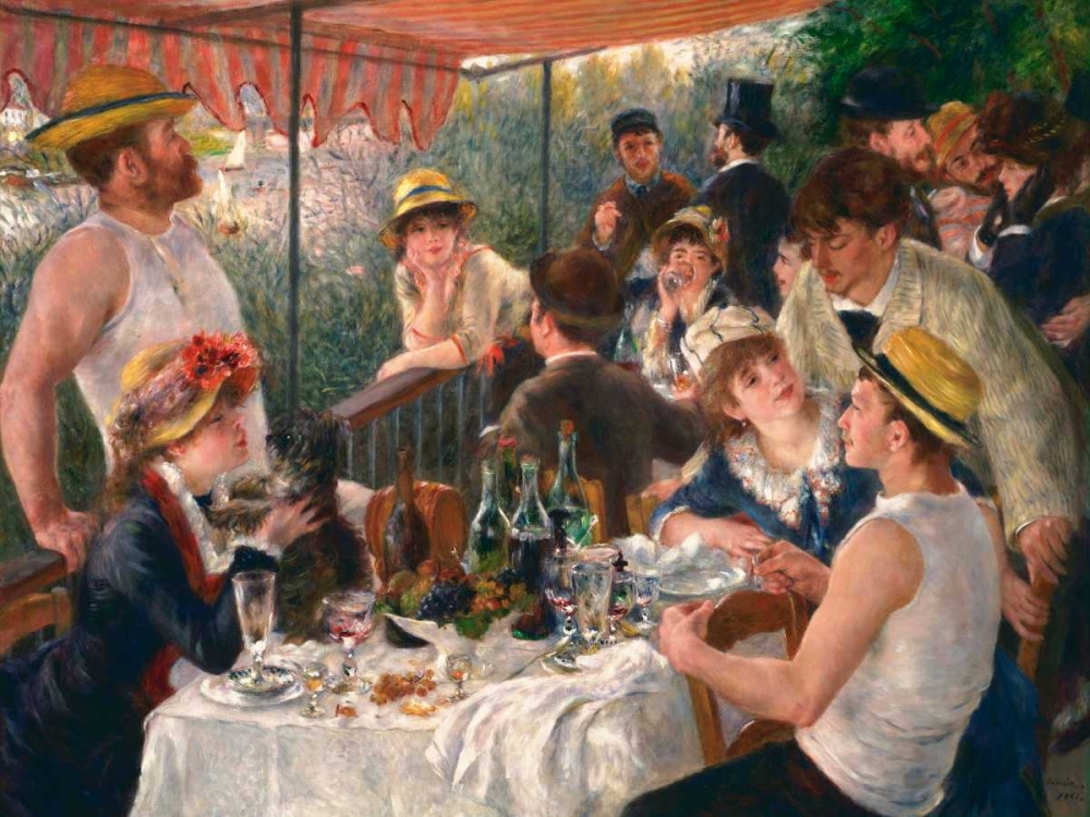 Wall Art Painting id:47972, Name: Luncheon of the Boating Party, Artist: Renoir, Pierre-Auguste