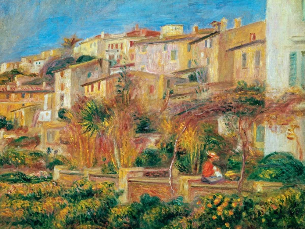 Wall Art Painting id:78222, Name: Terrace a Cagnes sur Mer, Artist: Renoir, Pierre-Auguste