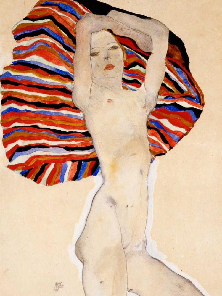 Wall Art Painting id:162924, Name: Nude Woman, Artist: Schiele, Egon