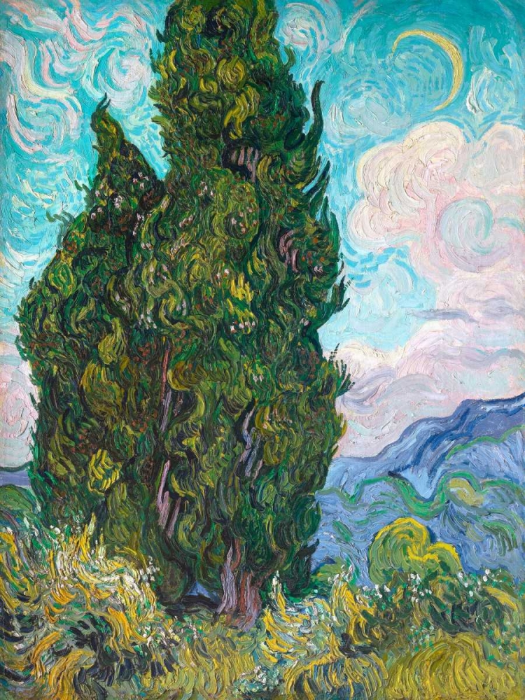 Wall Art Painting id:43912, Name: Cypresses, Artist: Van Gogh, Vincent