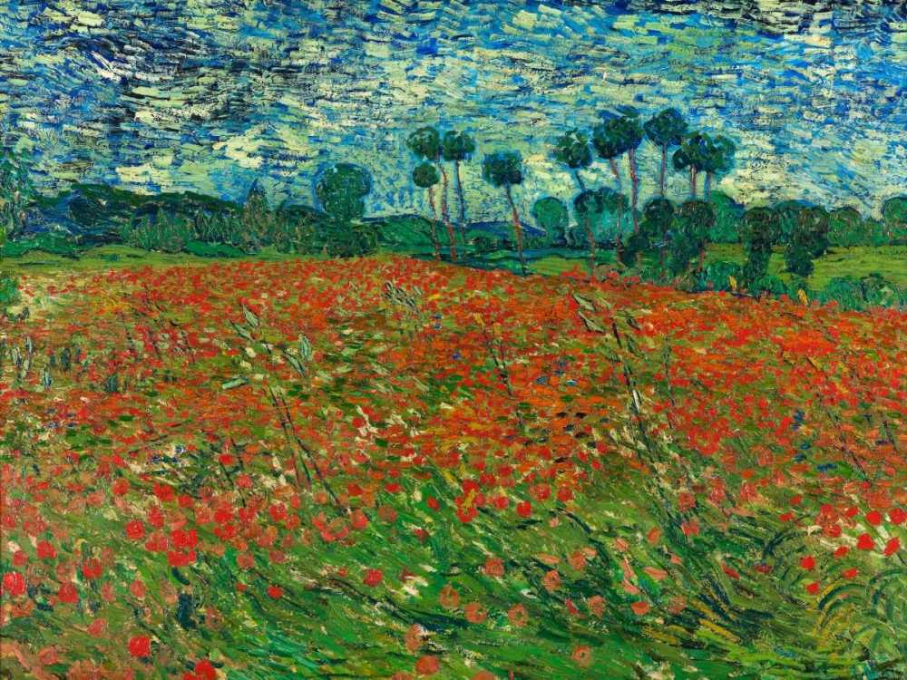 Wall Art Painting id:43903, Name: Poppy field, Artist: Van Gogh, Vincent