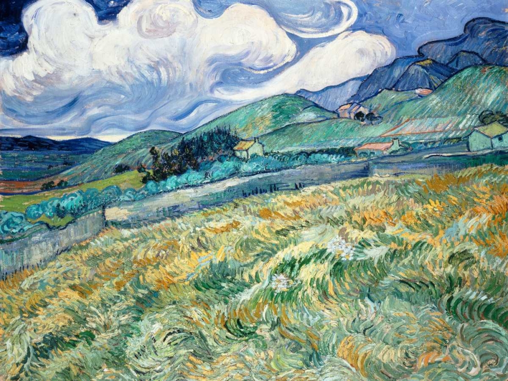 Wall Art Painting id:43916, Name: Landscape from Saint-Remy, Artist: Van Gogh, Vincent