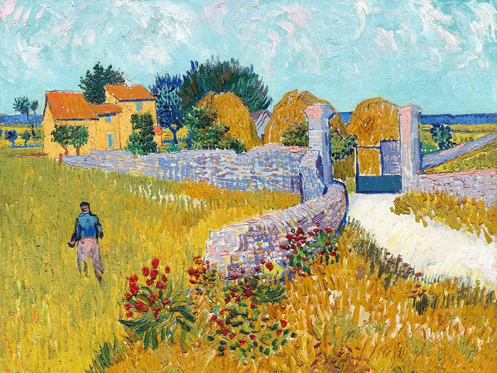 Wall Art Painting id:311974, Name: Farmhouse in Provence, Artist: van Gogh, Vincent