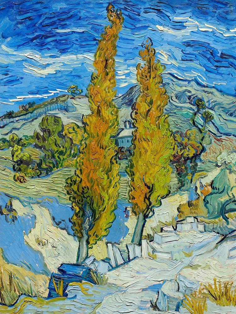 Wall Art Painting id:354285, Name: The Poplars at Saint-Remy, Artist: van Gogh, Vincent