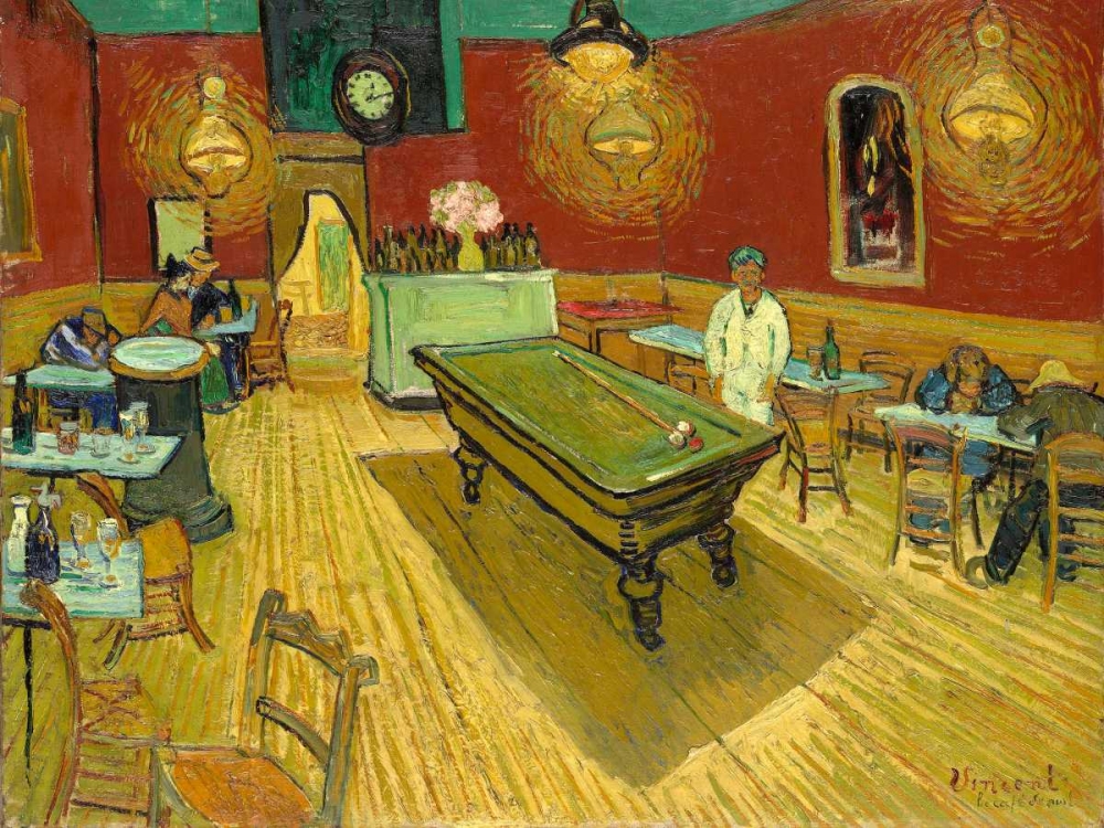 Wall Art Painting id:162951, Name: The Night Cafe (detail), Artist: van Gogh, Vincent