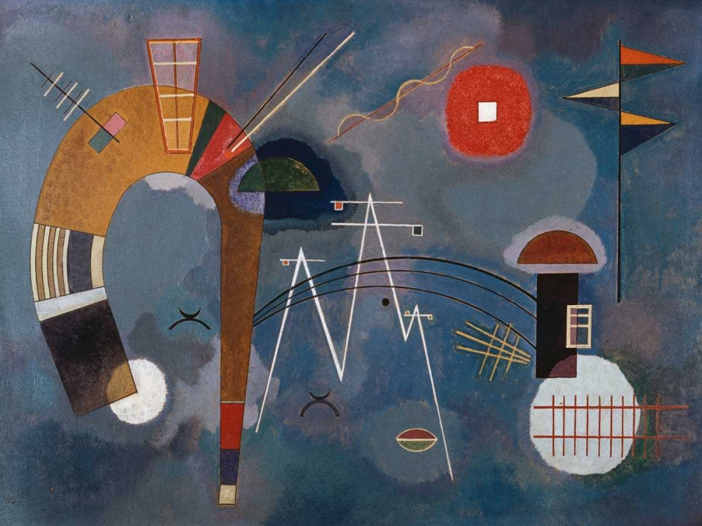Wall Art Painting id:70110, Name: Round and Pointed, Artist: Kandinsky, Wassily