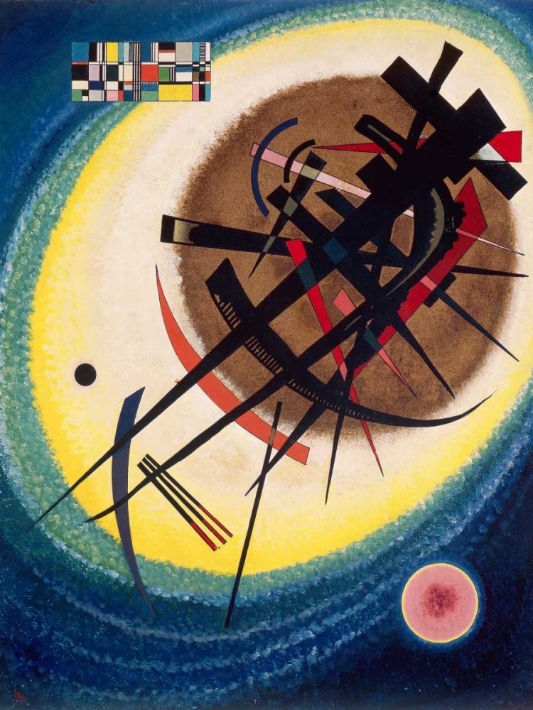 Wall Art Painting id:70111, Name: The Bright Oval, Artist: Kandinsky, Wassily