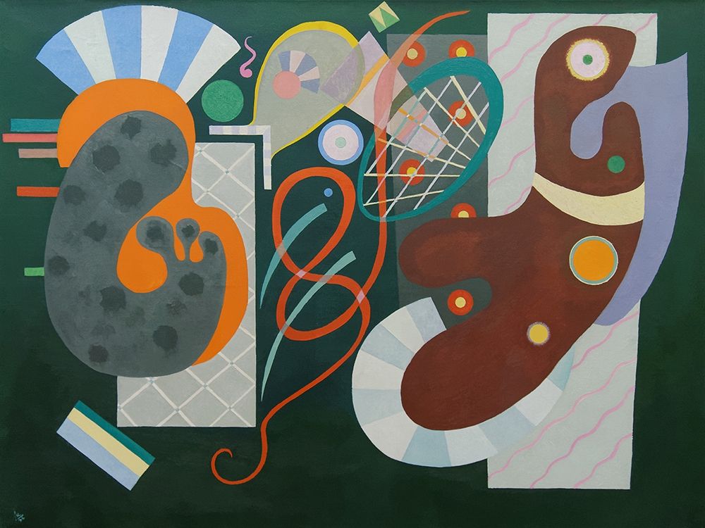 Wall Art Painting id:193584, Name: Noeud rouge, Artist: Kandinsky, Wassily