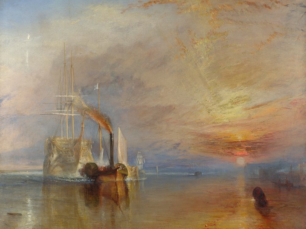 Wall Art Painting id:195547, Name: The Fighting Temeraire, Artist: Turner, William