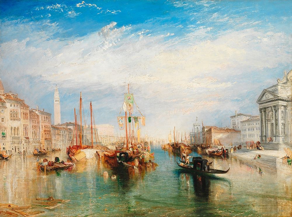 Wall Art Painting id:354328, Name: Venice- from the Porch of Madonna della Salute, Artist: Turner, William