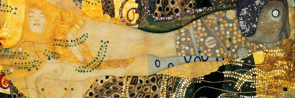 Wall Art Painting id:43989, Name: Water Serpents I, Artist: Klimt, Gustav