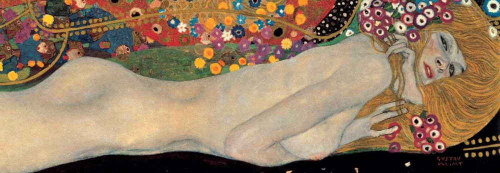Wall Art Painting id:43995, Name: Sea Serpents II, Artist: Klimt, Gustav