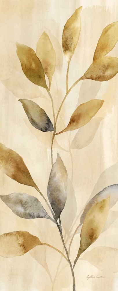 Wall Art Painting id:85224, Name: Majestic Leaves Panel I, Artist: Coulter, Cynthia