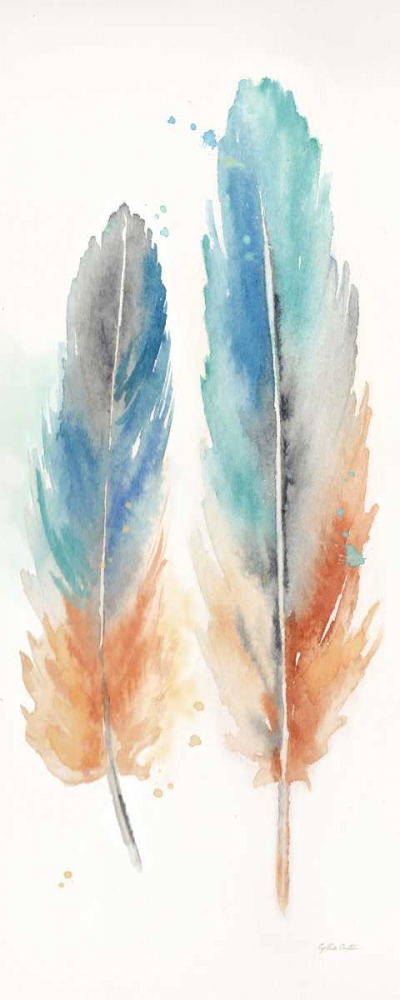 Wall Art Painting id:105959, Name: Watercolor Feathers Panel I, Artist: Coulter, Cynthia