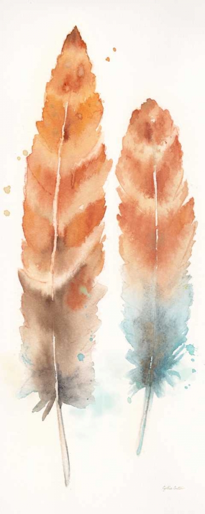 Wall Art Painting id:105960, Name: Watercolor Feathers Panel II, Artist: Coulter, Cynthia