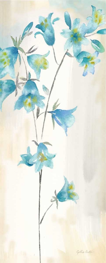 Wall Art Painting id:143040, Name: Watercolor Bluebells Panel I , Artist: Coulter, Cynthia
