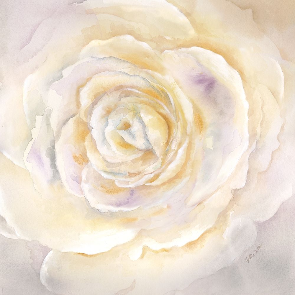 Wall Art Painting id:189784, Name: Watercolor Rose Closeup I, Artist: Coulter, Cynthia