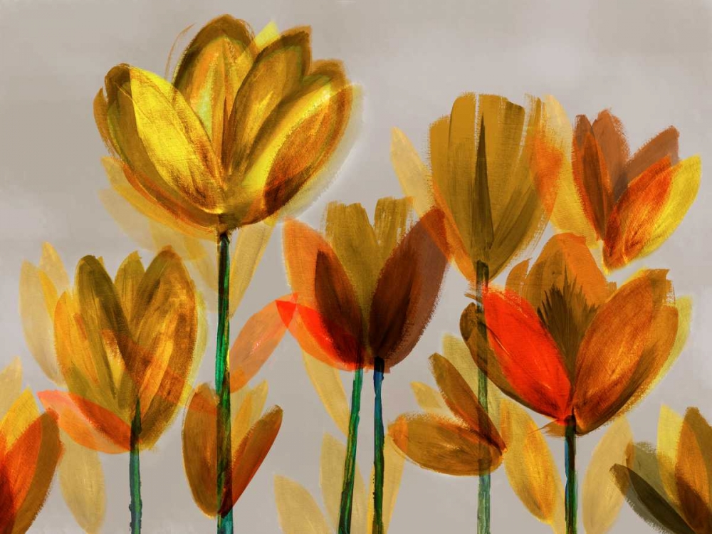 Wall Art Painting id:171766, Name: Contemporary Poppies Yellow, Artist: Northern Lights