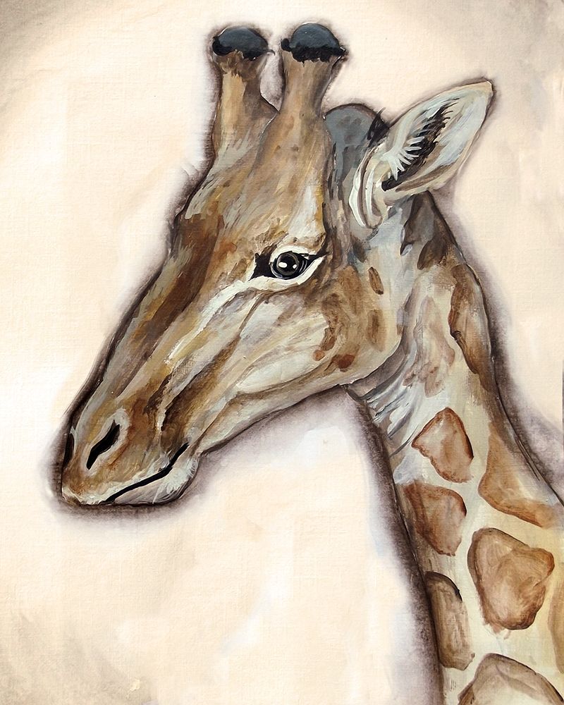 Wall Art Painting id:194397, Name: Giraffe Portrait, Artist: Tre Sorelle Studios