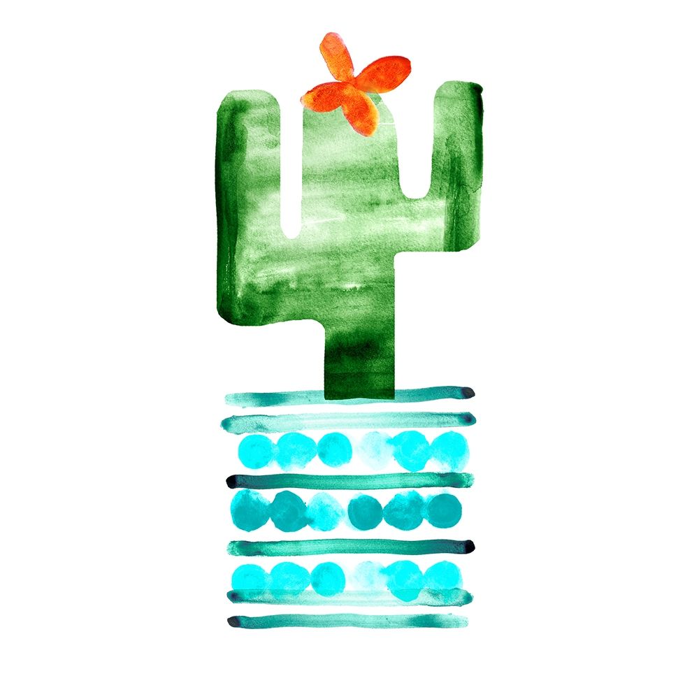 Wall Art Painting id:194501, Name: Colorful Cactus II , Artist: Northern Lights