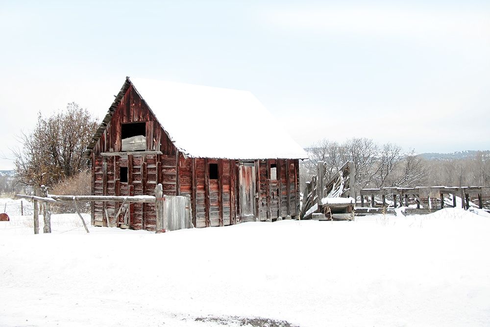 Wall Art Painting id:194676, Name: Winter Barn Landscape, Artist: Tyrrell, Lu Anne