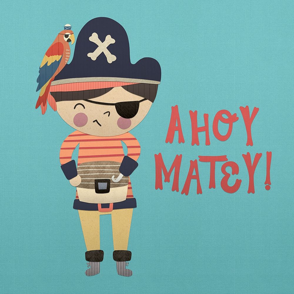 Wall Art Painting id:197583, Name: Ahoy Matey I, Artist: Noonday Design