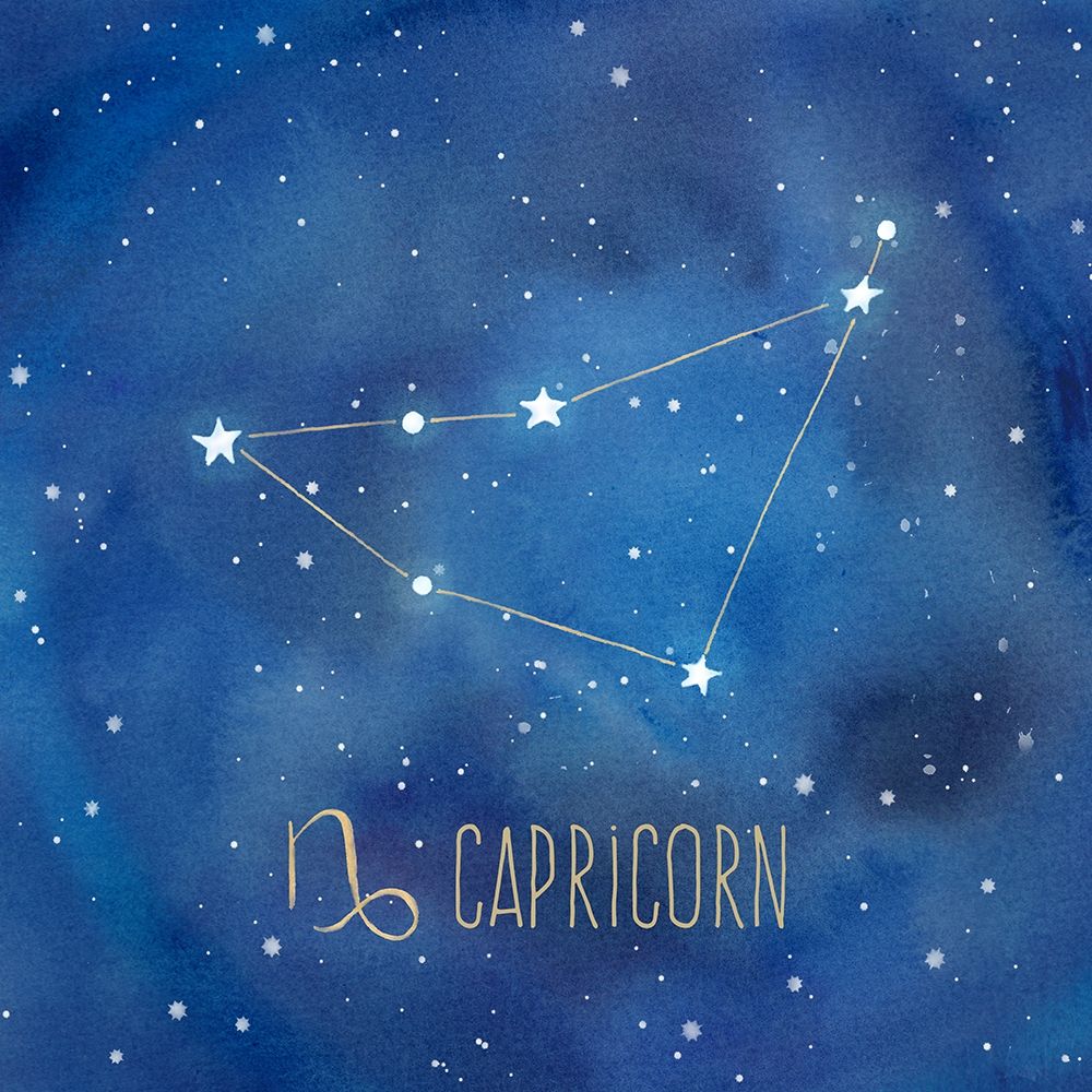 Wall Art Painting id:212322, Name: Star Sign Capricorn, Artist: Coulter, Cynthia